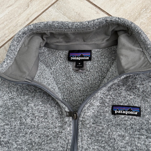 Patagonia Women's Better Sweater 1/4 Zip Fleece Pullover Heather Grey Size M - Picture 12 of 16